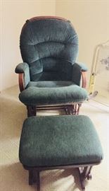 * Glider Rocker Chair & Ottoman