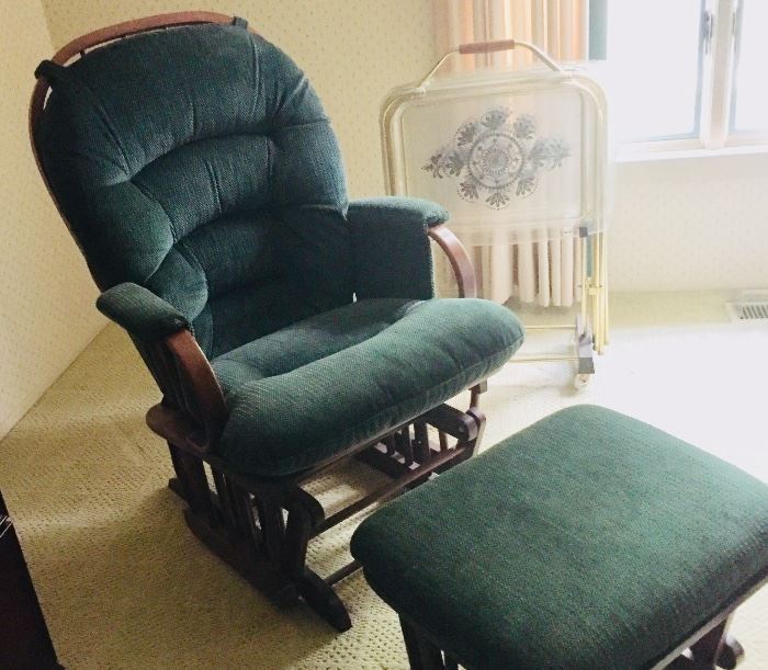 * Glider Rocker Chair & Ottoman