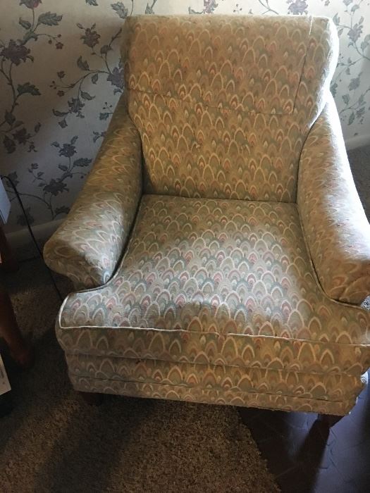 Upholstery arm chair. $50