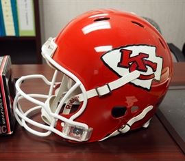 Riddell KC Chiefs Football Helmet (For Display Only), Miniature Ridell KU Football Helmet