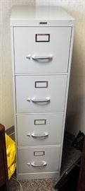 Anderson Hickey Co 4 Drawer Filing Cabinet, 52"H x 15"W x 25"D