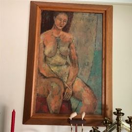 Nude oil painting