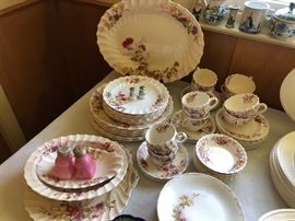A large set of Spode Fairy Dell dishes