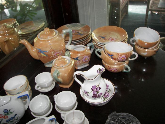 vintage child's china tea sets