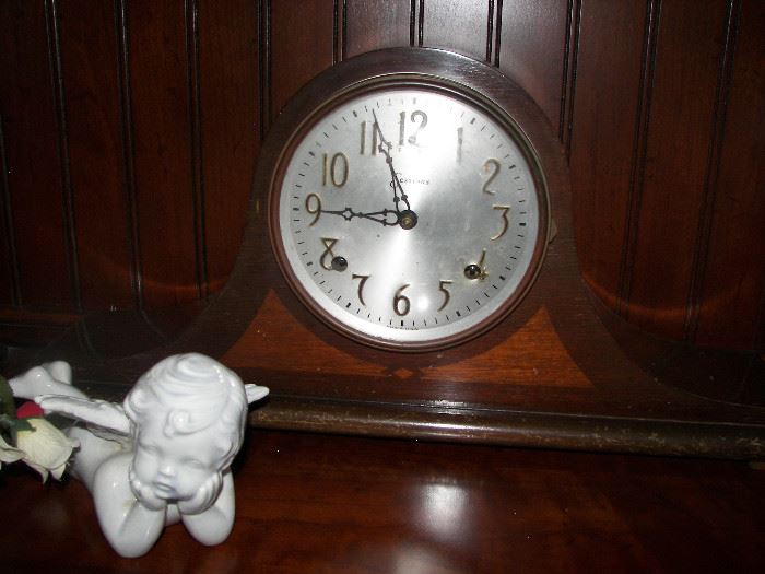 vintage key wound clock