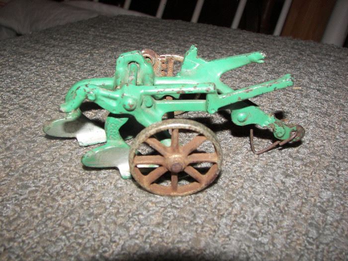 vintage toy plow