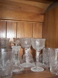 cut glass drinking pieces
