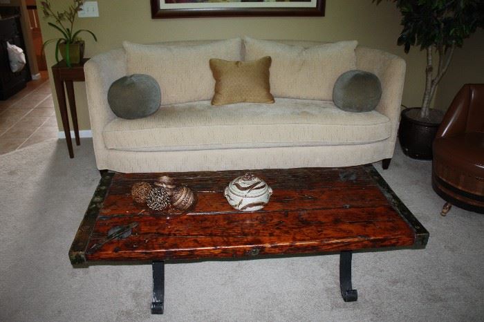 Original 1930's WWII ship's hatch door coffee table. These are becoming very tough to find.
