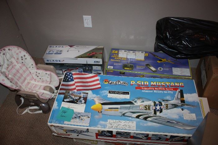 Model planes and misc items.