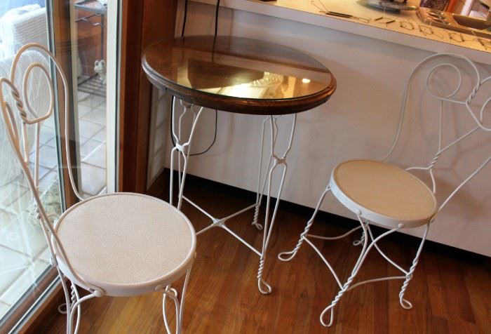 furniture ice cream bistro table chair set