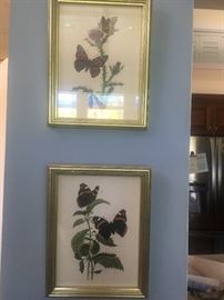 There are 4 butterfly pictures 