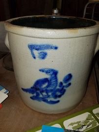 White's Utica crock (sounds cracked but can see it)