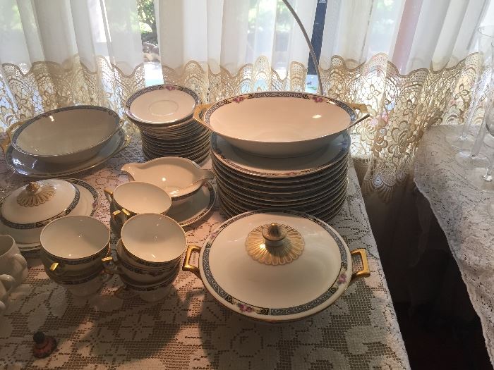 beautiful early Bavarian china in the "Windsor" pattern