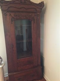 fantastic 19th century small china armoire from the Alexander Mouton estate