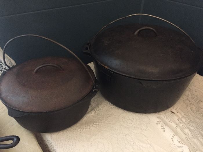 black iron BIG pots