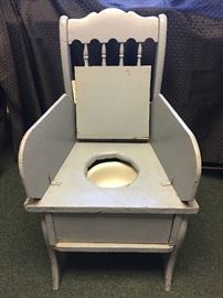  Vintage Child's Potty, Used as Plant Stand      http://www.ctonlineauctions.com/detail.asp?id=746669