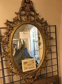 1960s-70s Era Gold-Veined Wall Mirror        http://www.ctonlineauctions.com/detail.asp?id=746675
