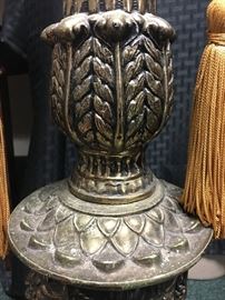 Pair of Tall Vintage Lamps with Gold Tassles    http://www.ctonlineauctions.com/detail.asp?id=746677