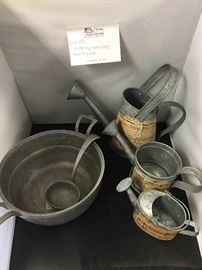  Decorative Tin Watering Cans    http://www.ctonlineauctions.com/detail.asp?id=746772