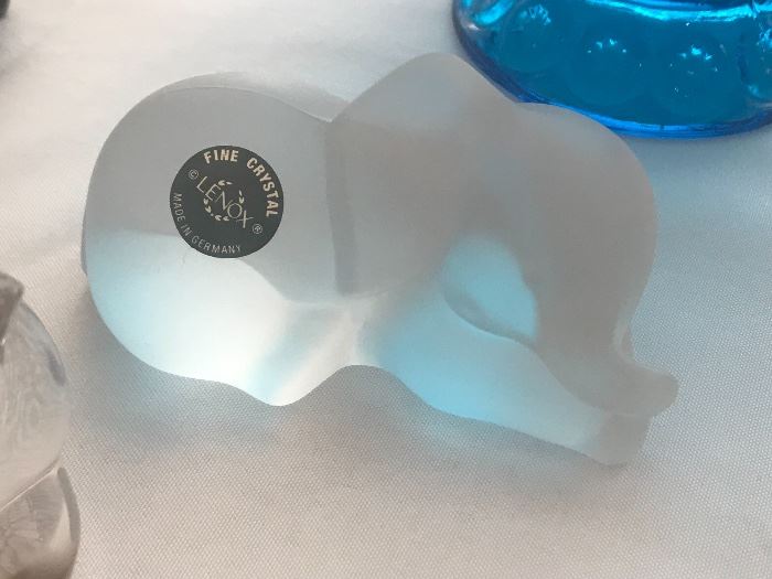 Lenox Crystal Elephant Figurine 