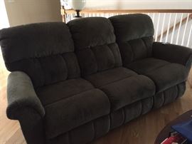 Couch with reclining ends