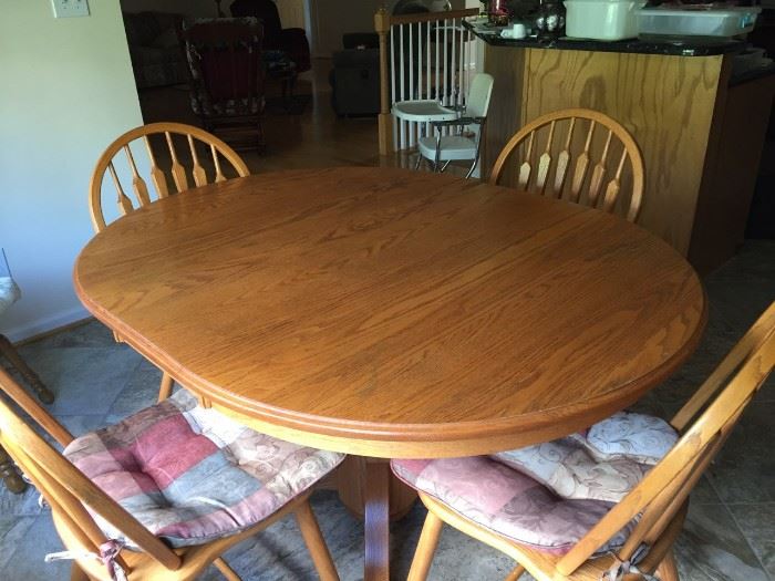 Wood Dinette with chairs