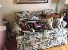 Loveseat with twin hide-a-bed