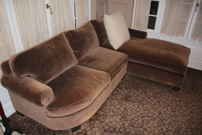 Small Brown Sectional