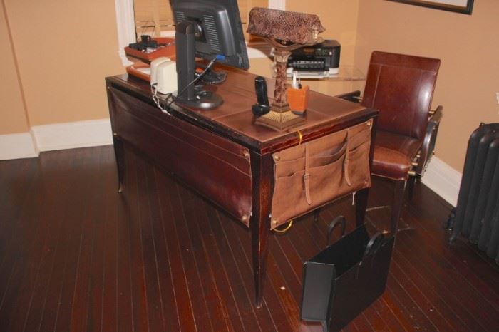 Desk and Chair with Desk Lamp and more...