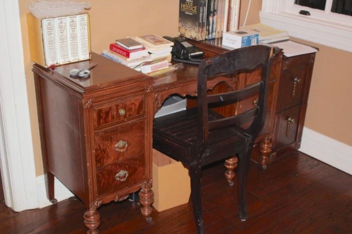 Desk and Chair with Books