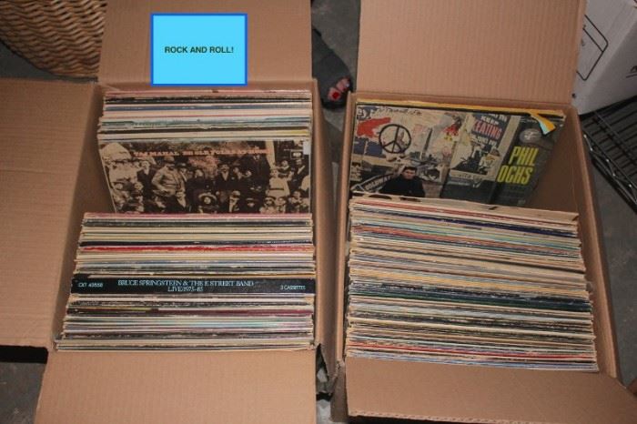 Cartons of LPs