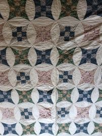 One of a matched pair of quilts