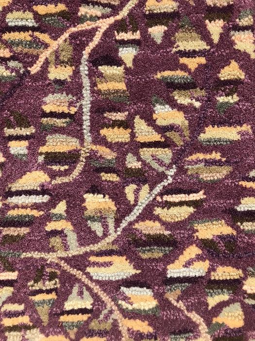 Detail of purple rug