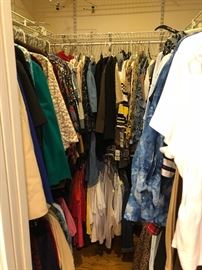 Closets full of clothing