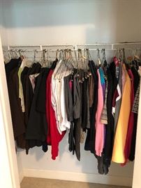 Many closets Full of clothing
