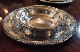 Gorgeous Sterling Silver set. Old Master by TOWLE. 10" plate ($168) and 8.5" ($80) bowl. We have two of each.