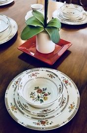 Kingswood by Royal Doutlon. Dinner plate @ $7.50. Salad plate @ $5.50. Bread & Butter plate @ $4.00. Soup bowl @ $5.00. Cup & saucer @ 12.50