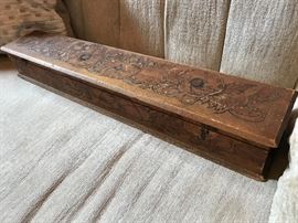 Antique wood dresser box. Circa 1900. $40