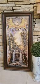 49" x 26". Gorgeous painting. Retails $345. Estate sale price: $150 (2 paintings available)