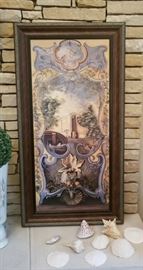 49" x 26". Gorgeous painting. Retails $345. Estate sale price: $150 (2 paintings available. This is the 2nd painting)