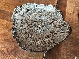 Glass plate to hang on wall. 16". $60