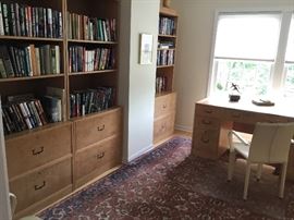 Hekman vintage office with brass hardware 