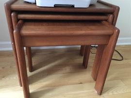 Made in Denmark Sv A Madsen teak staking tables $295