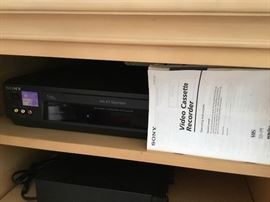 Sony video cassette recorder $100