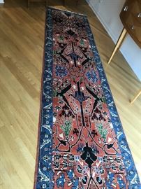 Gorgeous hand knotted wool runner 14’3” x 3’.  $900