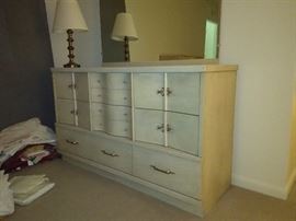 Vintage Mid Century dresser and mirror 