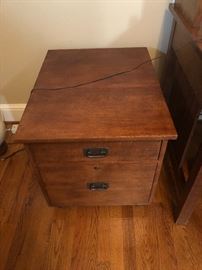 Stickley Furniture Desk - Chair and file .    