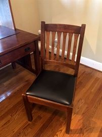 Stickley Furniture Desk - Chair and file .    