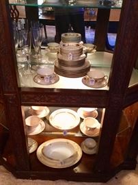 Lots of Antique china and stemware