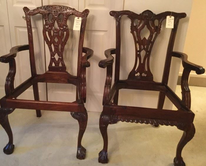 Chippendale Chairs, Mahogany